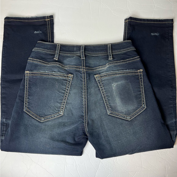 Silver Mens Jean Grayson Easy Fit Straight Leg Distressed Denim Size 32 Mens - Picture 4 of 11